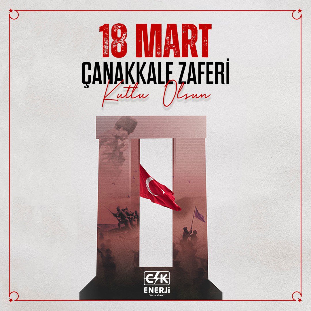 #18Mart Çanakkale Zaferi’nin 108’inci yıl dönümünde, Gazi Mustafa Kemal Atatürk ve kahraman askerlerimizi saygıyla anıyoruz.