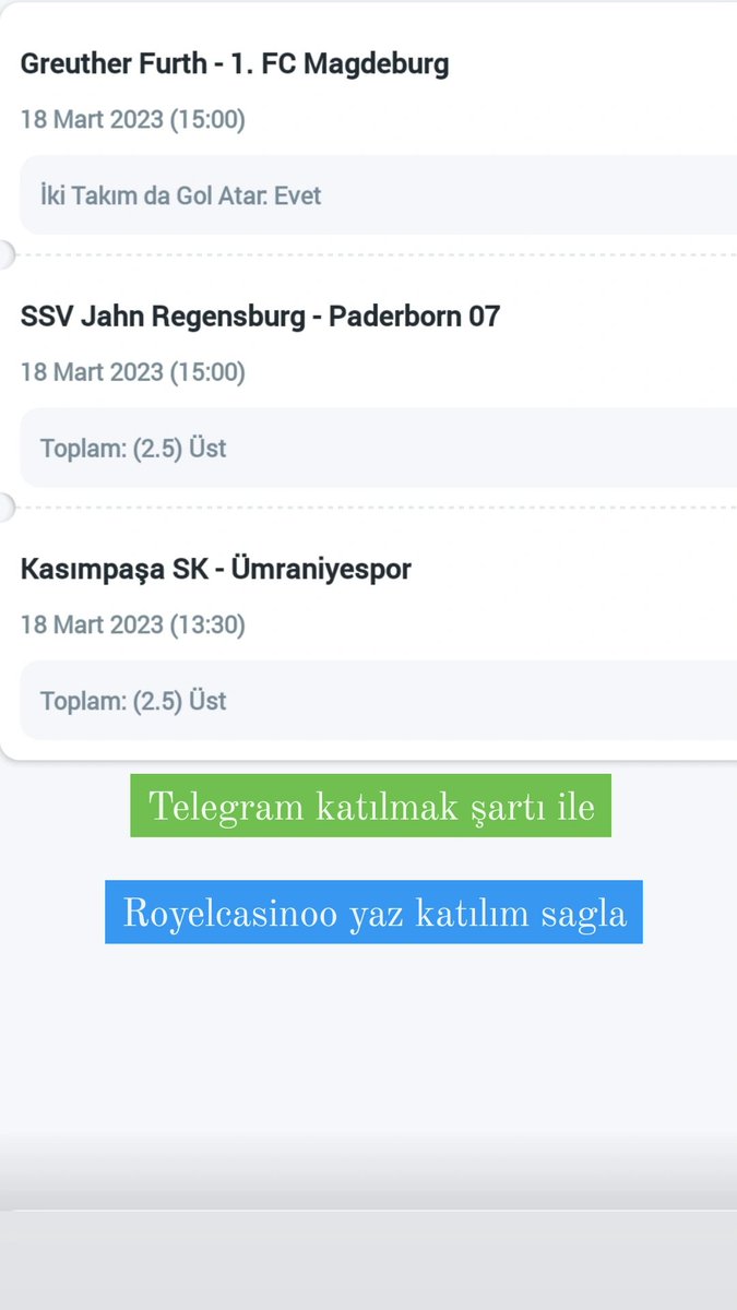 KAZANIRSAK YORUMA 3 ARKADAŞINI ETIKETLE RT YAPAN 4 KİŞİYE 100 TL NAKİT 🎁
🇹🇷 👇TELEGRAM katil  SARTIYLA bahiskeri kacirma 👇 🇹🇷

Link t.me/+RZ_4e7xj4IUax…

♨️ 
#macsonuodemeli #maç #nesinecom #milyoner #london #nba #süperlig #beşiktaş #galatasaray #ücretsizkupon