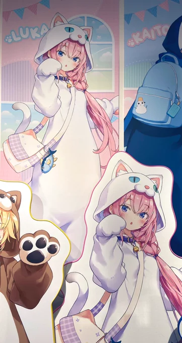 みくうさぎさんとルカにゃん('ω`)白に弱いので吸い込まれそう(* 'ω`*)めたくたかわいいどうしましょうw こんなにかわいいとは! 