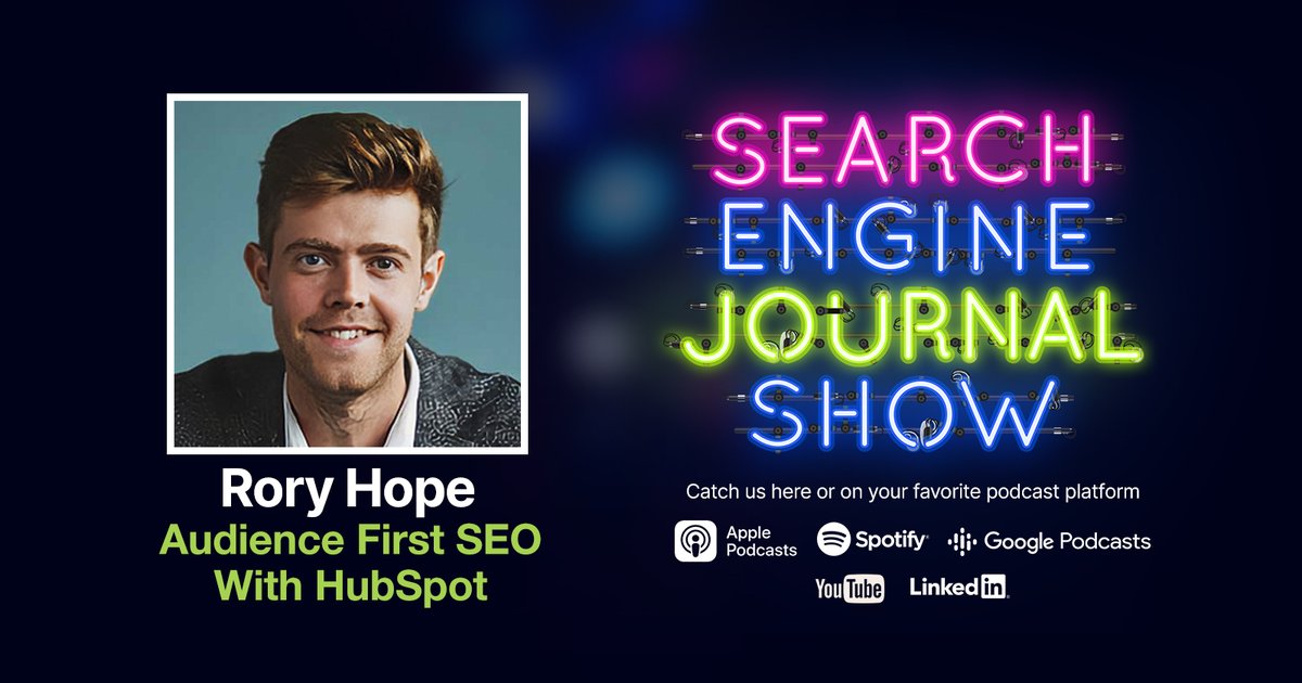 dsethi2412's tweet photo. Audience First SEO With HubSpot - Ep. 304 via @sejournal, @lorenbaker https://t.co/gaCDuQKDqm https://t.co/jBCmVD5OIL