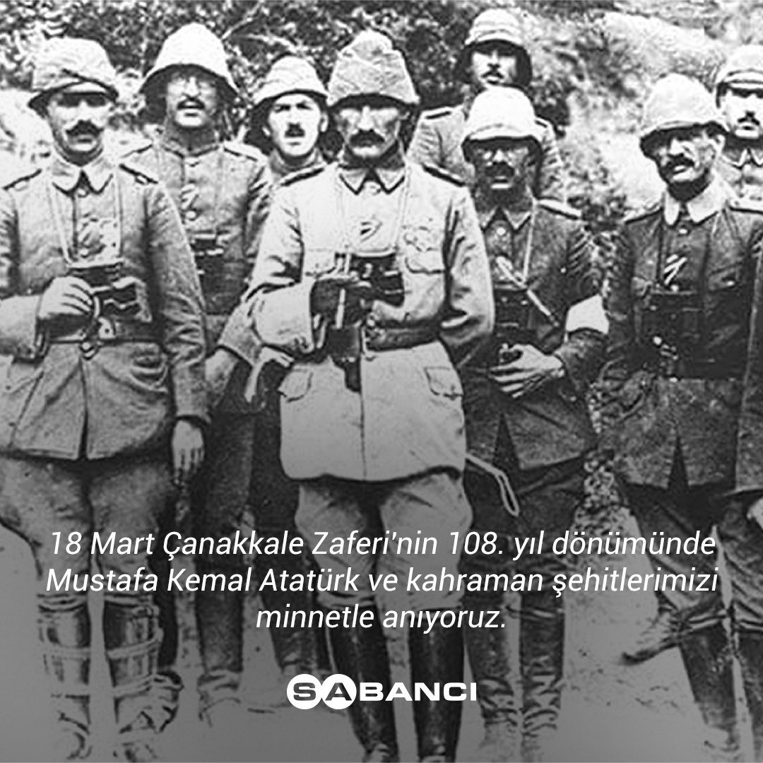 18 Mart Çanakkale Zaferi’nin 108. yıl dönümünde Mustafa Kemal Atatürk ve kahraman şehitlerimizi saygı, sevgi ve minnetle anıyoruz. Bizlere miras bıraktıkları Cumhuriyet’i 100. yılında gururla yaşatıyoruz. 🇹🇷 #18MartÇanakkaleZaferi