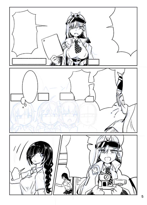 またなんか描いてる
#ドルフロ 
去年の10月くらいにラフ描いてたやつだけど 
