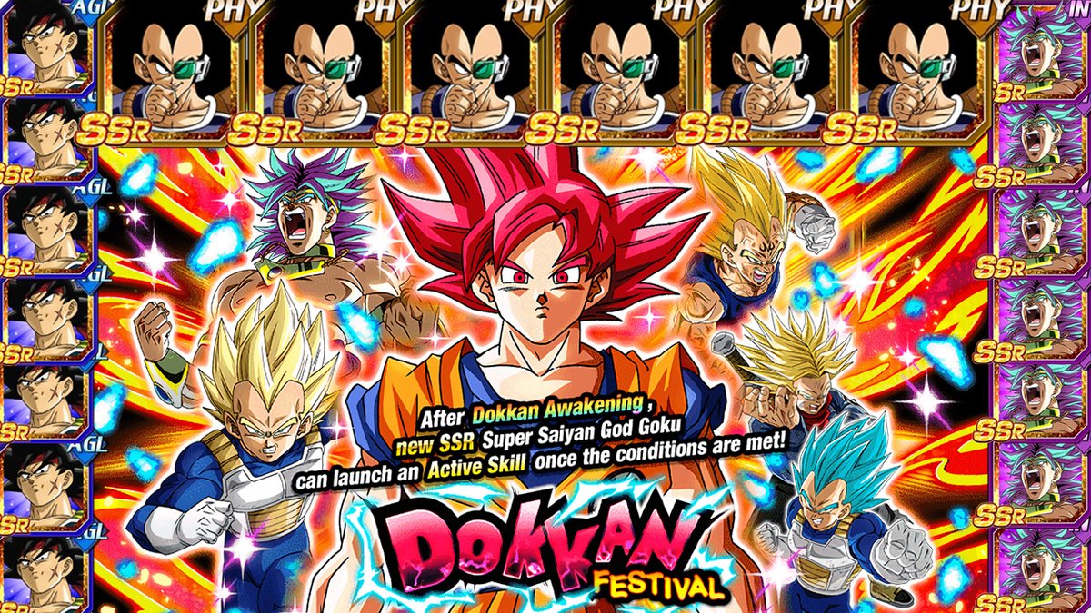 Dokkan World on Twitter "PHY SUPER SAIYAN GOD GOKU DOKKAN FESTIVAL
