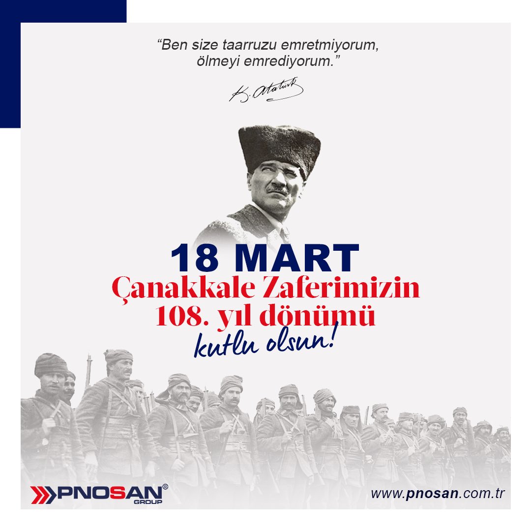 pnosann's tweet photo. Çanakkale Zaferimizin 108. yılında başta Kurucumuz Ulu Önder Mustafa Kemal Atatürk ve silah arkadaşları olmak üzere tüm kahraman şehitlerimizi rahmet ve minnetle anıyoruz. 

Çanakkale Zaferimiz Kutlu Olsun!

#18mart #pnosangroup #nordsteam #18MartÇanakkaleZaferi https://t.co/u8dFP5FlO4