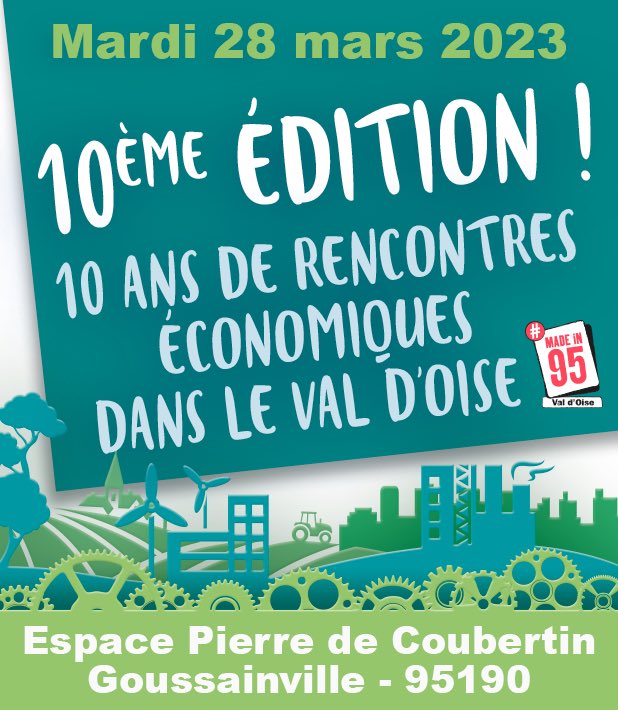 Pierre KUCHLY (@pkuchly57) on Twitter photo Dans 10 jours, venez à <a href="/goussainville95/">Ville Goussainville</a> pour la 10ème édition du salon <a href="/effervescence95/">Salon Effervescence Val d'Oise</a> et fêtez avec nous 10 ans de rencontres économiques en Département du Val d'Oise !
saloneffervescence.fr/95/
<a href="/CCI_95/">CCI Val-d'Oise 🇫🇷</a> <a href="/CCI_Paris_IdF/">CCI Paris IdF</a> <a href="/ccifrance/">CCI France 🇫🇷🇪🇺</a> <a href="/Artisans95/">CMA Val d'Oise</a> <a href="/95_Mevo/">MEVO & MEDEF 95</a> <a href="/CPME95/">CPME 95</a> <a href="/CPMEnationale/">CPME</a> Dans 10 jours, venez à <a href="/goussainville95/">Ville Goussainville</a> pour la 10ème édition du salon <a href="/effervescence95/">Salon Effervescence Val d'Oise</a> et fêtez avec nous 10 ans de rencontres économiques en Département du Val d'Oise !
saloneffervescence.fr/95/
<a href="/CCI_95/">CCI Val-d'Oise 🇫🇷</a> <a href="/CCI_Paris_IdF/">CCI Paris IdF</a> <a href="/ccifrance/">CCI France 🇫🇷🇪🇺</a> <a href="/Artisans95/">CMA Val d'Oise</a> <a href="/95_Mevo/">MEVO & MEDEF 95</a> <a href="/CPME95/">CPME 95</a> <a href="/CPMEnationale/">CPME</a>