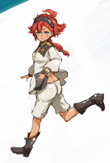 #水星の魔女 意外に露出もある制服のスレッタ  