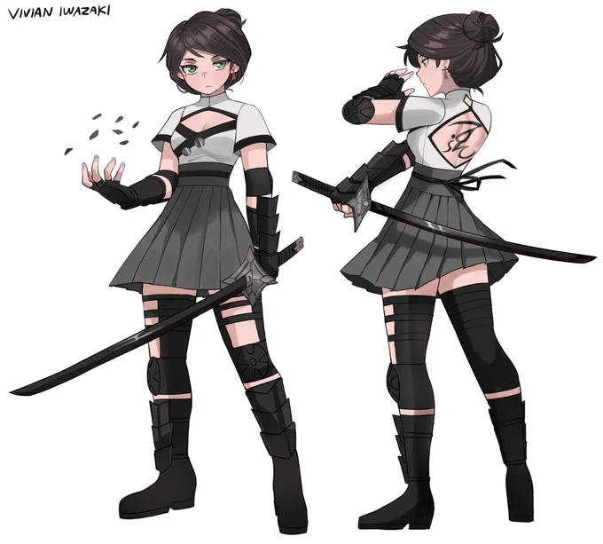 I don't draw them too often, but changed their designs a bit tho 