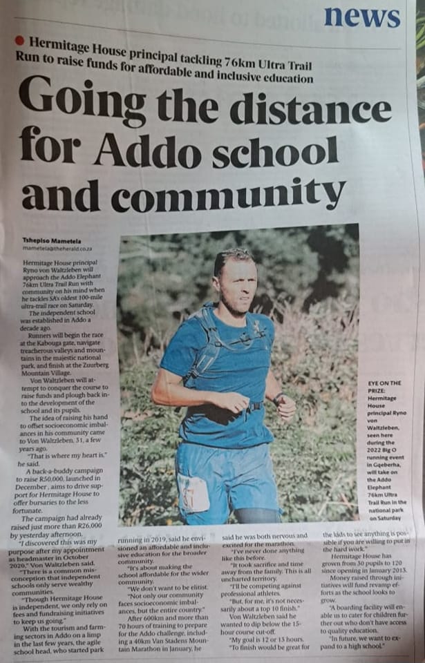Officialzipzip's tweet photo. "Education is the most powerful weapon which you can use to change the world"-Nelson Mandela.  
My brother will be attempting to complete a 76KM Marathon in hopes of creating a better environment for his students.
Support/Share by following the link.
https://t.co/g2rHdm0YUV https://t.co/BqnK0jmArf