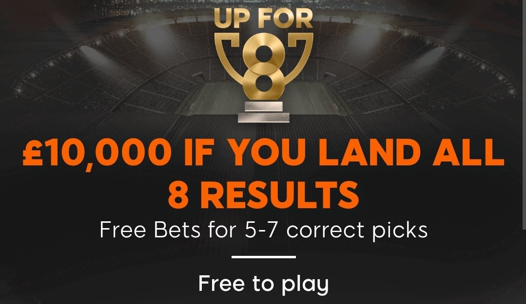 FREE_bet_games's tweet photo. £1.41 million up for grabs in FREE to play football Tweet 2
£10k #upfor8
https://t.co/aLXoSczODn
£2.5k #fantasy5
https://t.co/BDBQPGVyz3
£1k #Pick6
https://t.co/Xl8jigG5vD
£200 #freeor4
https://t.co/73PgoURvmY…
£100 #12free
https://t.co/HZlatpc5xq
£50 FSS
https://t.co/DfcLSbyelA https://t.co/HSIR49a2hA