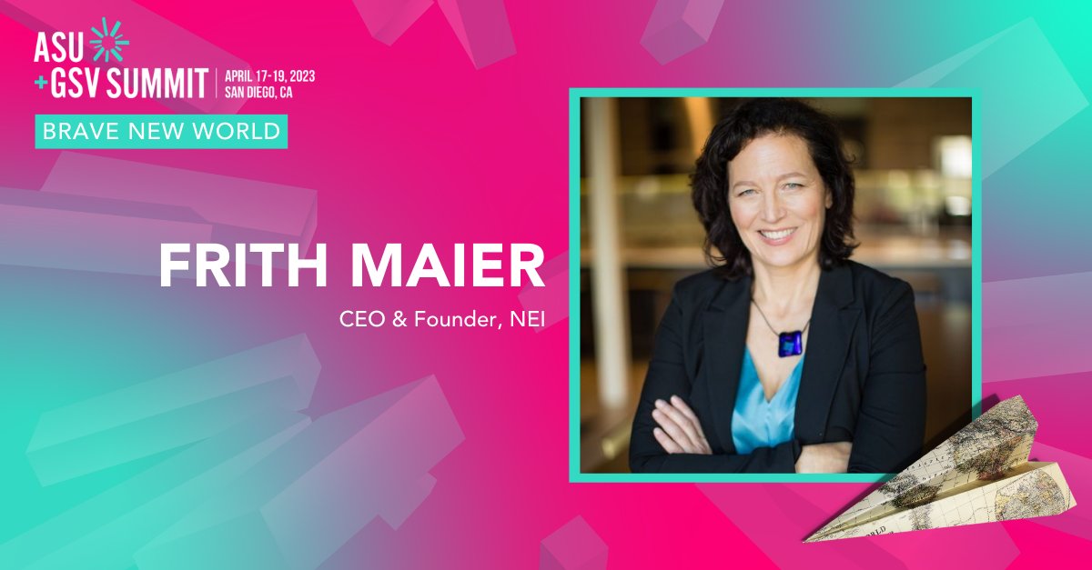 NEIspeakup's tweet photo. NEI’s Founder and CEO has been invited to speak at the EdTech event of the year. Her panel’s topic: how edtech companies serve global audiences, where borders still matter and, more importantly, why mostly they don’t! #ASUGSVSummit https://t.co/pl4ZwhzOmA