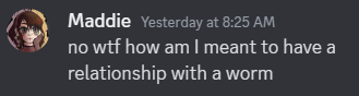 FJisGay's tweet photo. fellas, she wouldn't date me if I was a worm... https://t.co/w7OYntLjjb