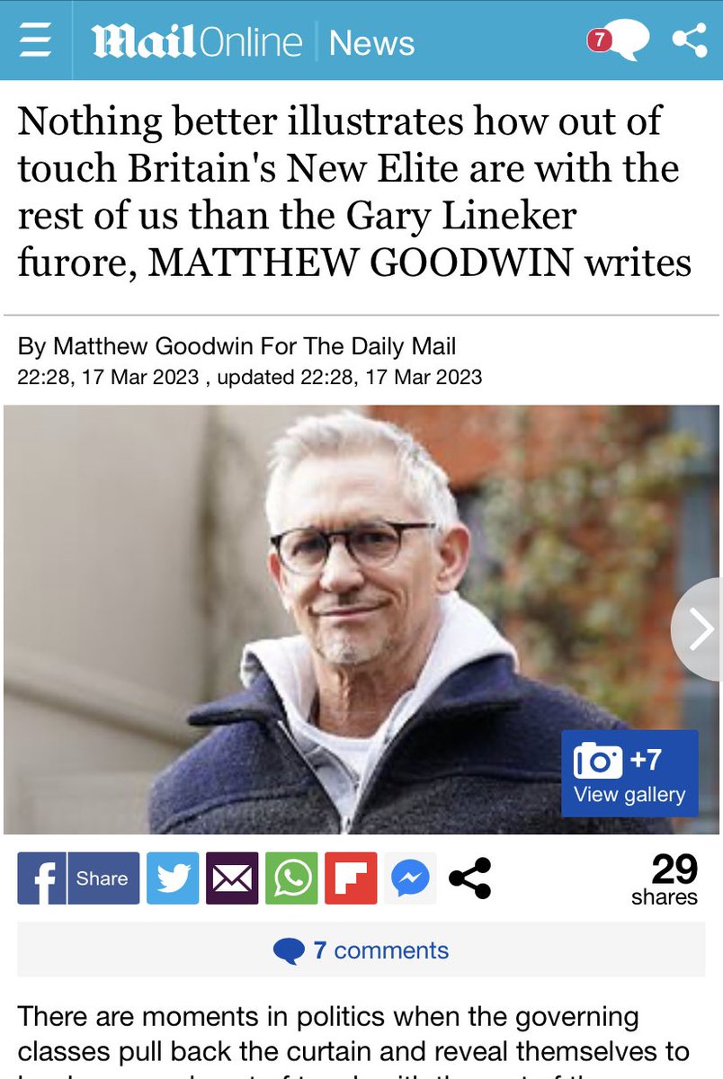 AdamBienkov's tweet photo. Gary Lineker's supporters are "out of touch" with the public and part of a "new elite" apparently.

In reality 60% say Lineker should be free to Tweet as he pleases and voters are overwhelmingly more likely to trust him than the BBC, or the government. https://t.co/QRk2urIIZI https://t.co/ZKDUkKDssX