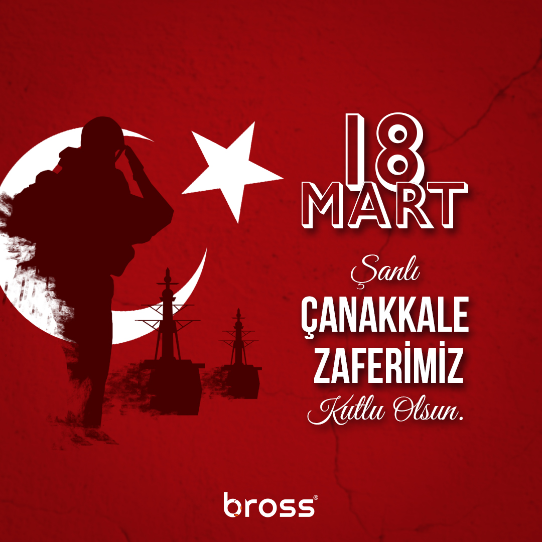18 Mart 1915 Çanakkale Zaferi'nin 108. yıldönümünde Gazi Mustafa Kemal Atatürk ve aziz şehitlerimizi rahmet ve minnetle anıyoruz.

#bross #18Mart1915 #çanakkalezaferi