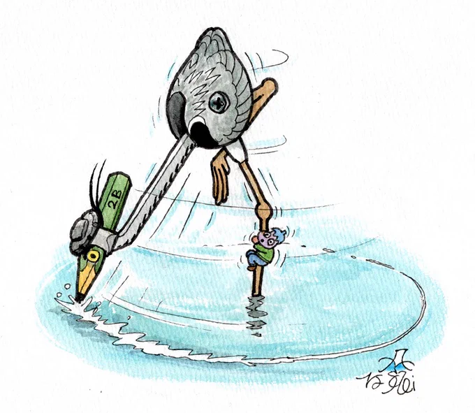 アオサギ・コンパス。 