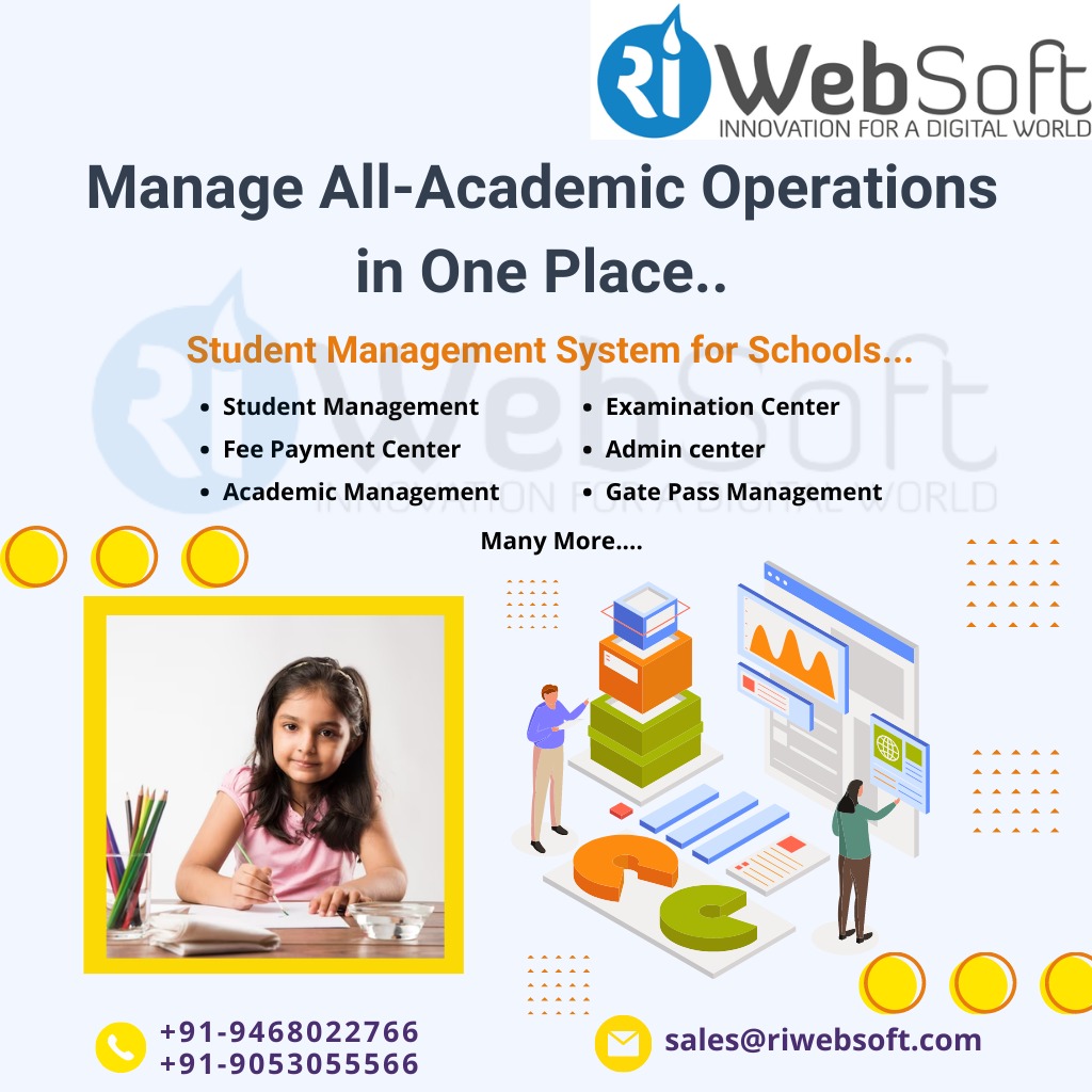 ri_websoft's tweet image. #schoolsoftware #feesoftware #erp #SMS #whatsappsms #allinone #websitedevelopment #software #Lms #customizedcrm #mlm #Animatedvideos #digitalmarketing #socialmediamarketing 

📞9468022766
  
Whatsapp - wa.me/919468022766