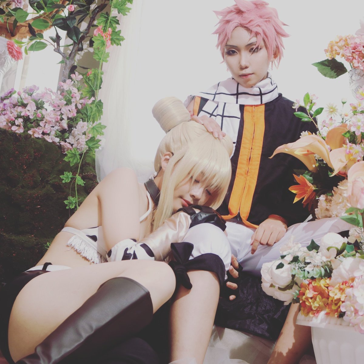 andreane247's tweet photo. Natsu and Lucy cosplay
#FairyTail 
#Cosplay 
#NaLu https://t.co/m8VvdpyPRA