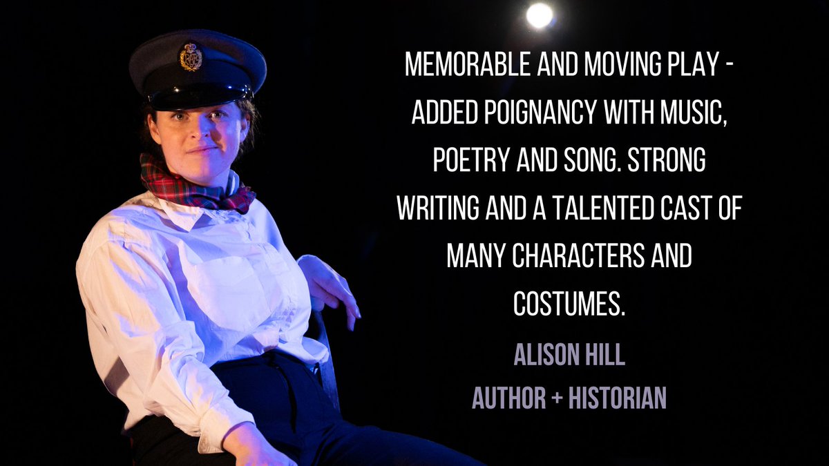 Wonderful to see Alison Hill @rhythmandmuse, author of the recent biography of pioneering pilot Pauline Gower, at our show last week. Thank you for your kind words Alison. Come and see our 'talented cast' @Waterlooeast - show runs til 26 March tickets via waterlooeast.co.uk/their-finest-h…