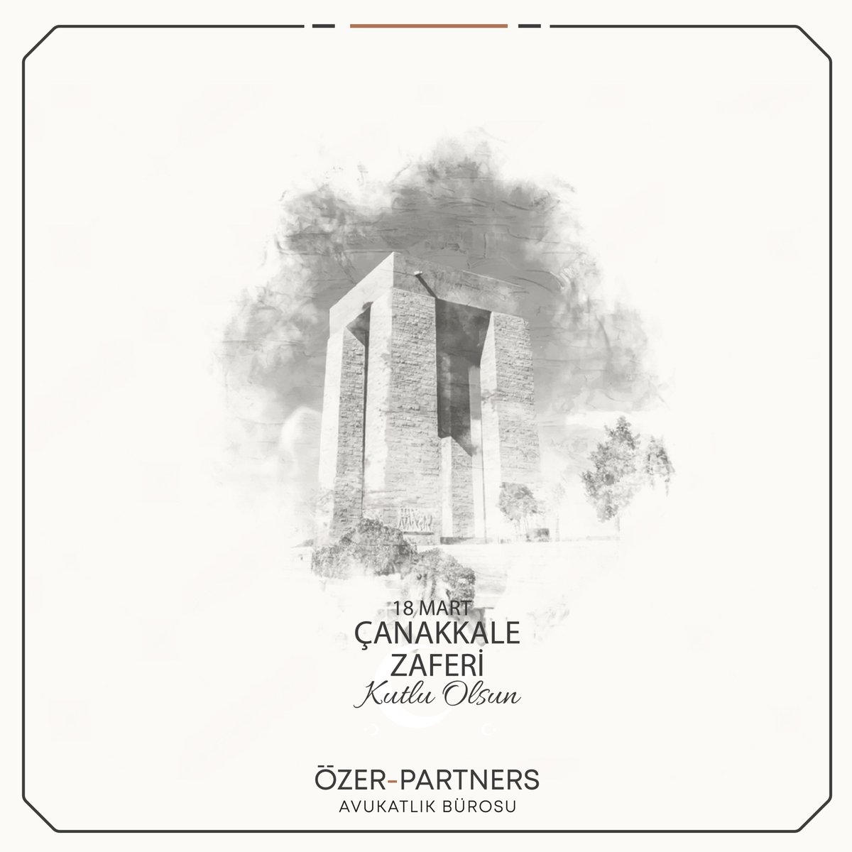 18 Mart Çanakkale Zaferi’nin 108. yıl dönümünde tüm şehitlerimizi saygı ve rahmetle anıyoruz.