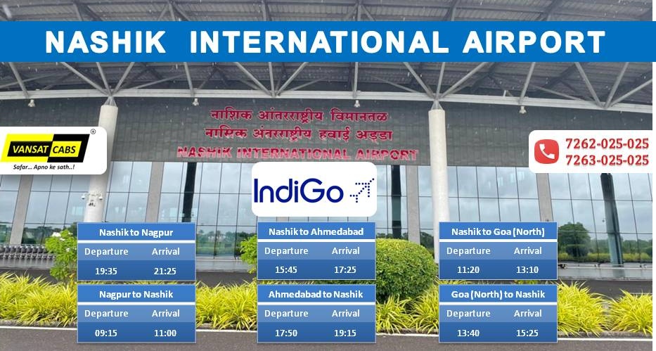 vansatcabs's tweet photo. Flights Schedule at Nashik Airport -

@IndiGo6E connects Nashik to
~ Ahmedabad 
~ Nagpur 
~ Goa (North)

@flyspicejet connects Nashik to
~ Hyderabad
~ Delhi

Daily &amp; non stop flights!

For more details please visit official site of the respective airline. https://t.co/MW9OxFl4PX