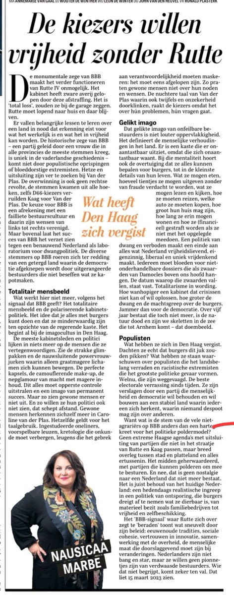 Prachtstuk van Nausicaa Marbe.
Geweldig hoe zij politici en bewindslieden een spiegel voorhoudt.
Echt lezen!