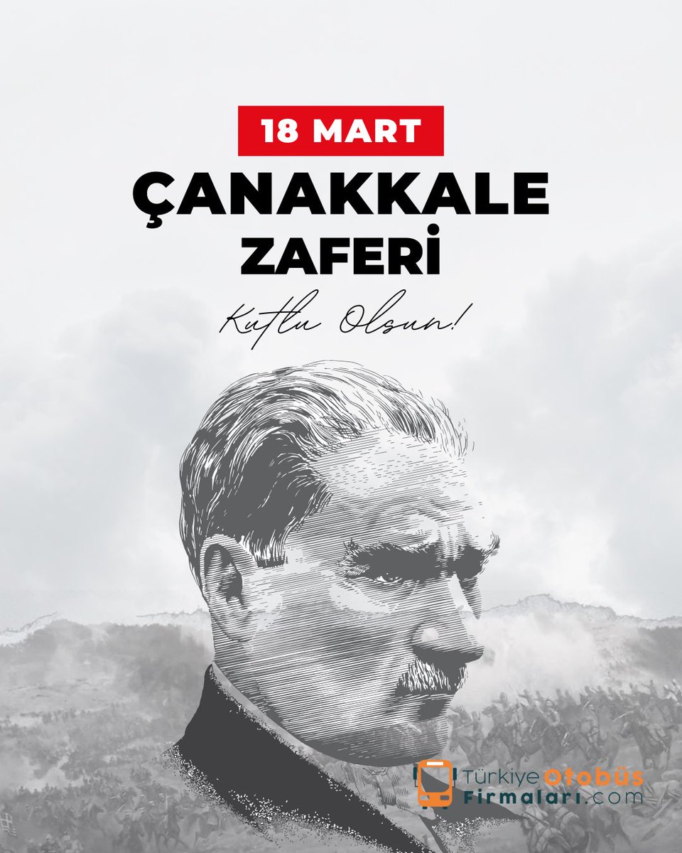 TurkiyeOtobus's tweet photo. Zafer, “zafer benimdir” diyebilenindir,

18 Mart Çanakkale Zaferi Kutlu Olsun.

#18martçanakkalezaferi https://t.co/wboEldVup2