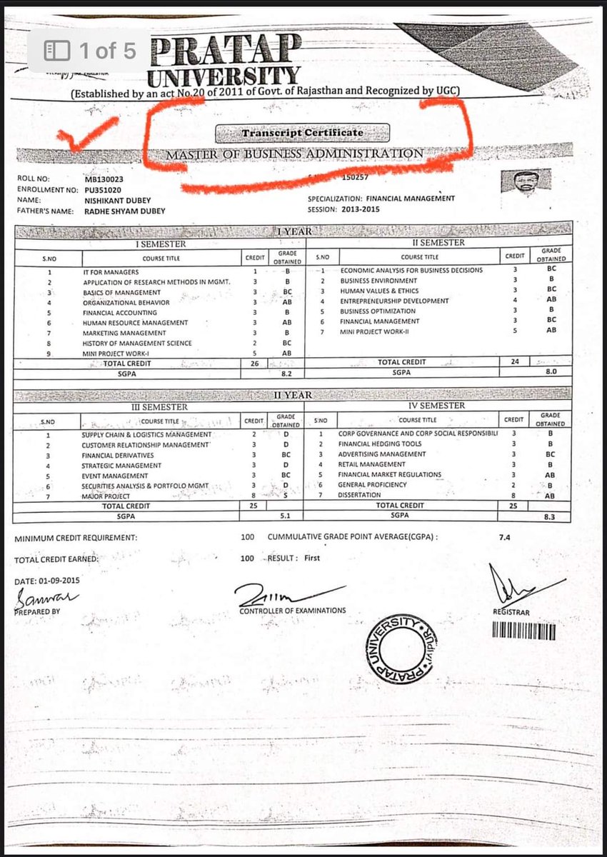PradeepYadavMLA's tweet photo. PhD. करने के लिए तो दिल्ली यूनिवर्सिटी का 1993 वाला MBA ही काफी था फिर ऐसी कौन सी आफत आन पड़ी की माननीय सांसद महोदय को फिर से MBA करना पड़ गया वो भी फूल टाईम कोर्स। और हैरत की बात तो यह है कि जिस दिल्ली वाले MBA की डिग्री को उन्होंने अपने चुनावी हलफनामे में लगातार 2 1/3 https://t.co/PaS2fuHMf2