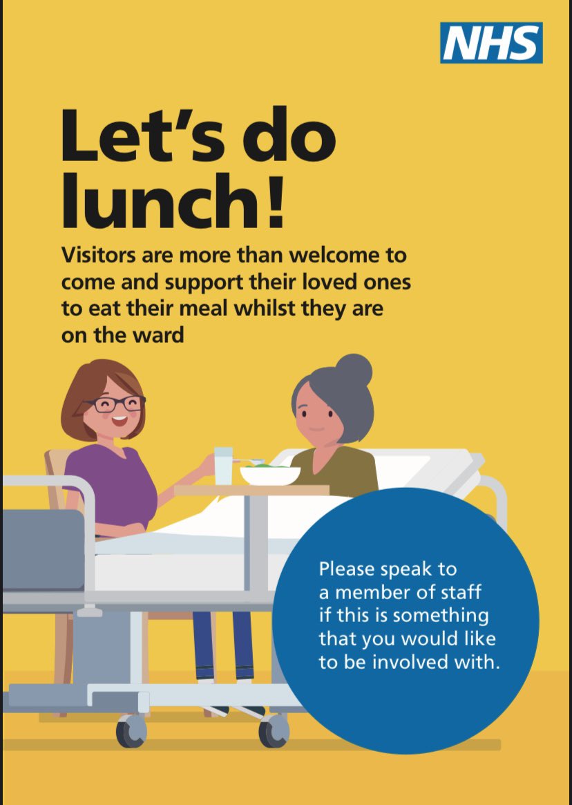 UHL_DIETITIANS's tweet photo. We loved this resource as part of @NHWeek we do appreciate in many ward areas it is difficult to support everyone who needs assistance at mealtimes. This is to promote the fact that relatives and cares are able to come in and support with this! https://t.co/ofwJmLOJHe