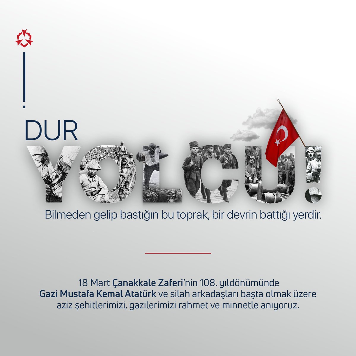 bg_tek_net's tweet photo. 🇹🇷 Dur yolcu! Bilmeden gelip bastığın bu toprak, bir devrin battığı yerdir.

18 Mart Çanakkale Zaferi’nin 108. yıldönümünde Gazi Mustafa Kemal Atatürk ve silah arkadaşları başta olmak üzere aziz şehitlerimizi, gazilerimizi rahmet ve minnetle anıyoruz.

#18martçanakkalezaferi https://t.co/Zg8YZ2iZBy