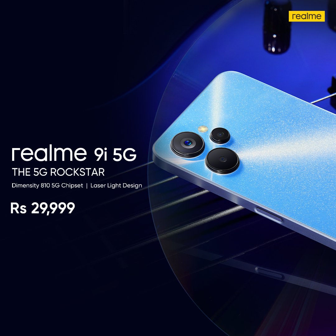 Unleash your inner rockstar with the realme 9i 5G, featuring the powerful Dimensity 810 5G chipset and a sleek laser light design for a smartphone experience that truly rocks.
Buy now: click.daraz.com.np/e/_CX9qPB
#realme #realmenepal #realme9i #daretoleap #nextlevelpower