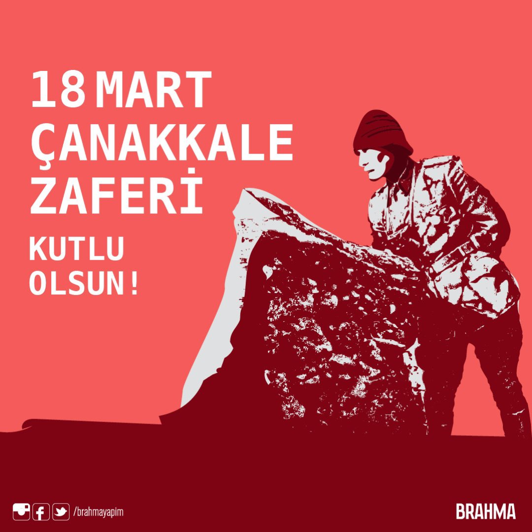 #Türk Milleti bağımsız yaşamış ve bağımsızlığı varolmalarının yegane koşulu olarak kabul etmiş cesur insanların torunlarıdır. Bu millet hiçbir zaman hür olmadan yaşamamıştır, yaşayamaz ve yaşamayacaktır.

Mustafa Kemal #Atatürk 

#canakkalezaferi 
brahmayapim.com