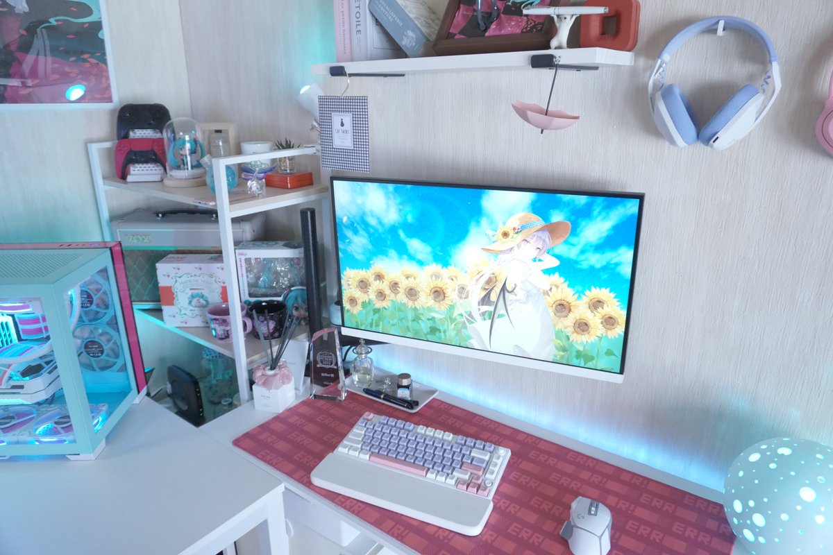 may_babystep's tweet image. 75%⌨️ばかり増えていく🫧

#desksetup 
#keychron #IQUNIX #HelloGanss