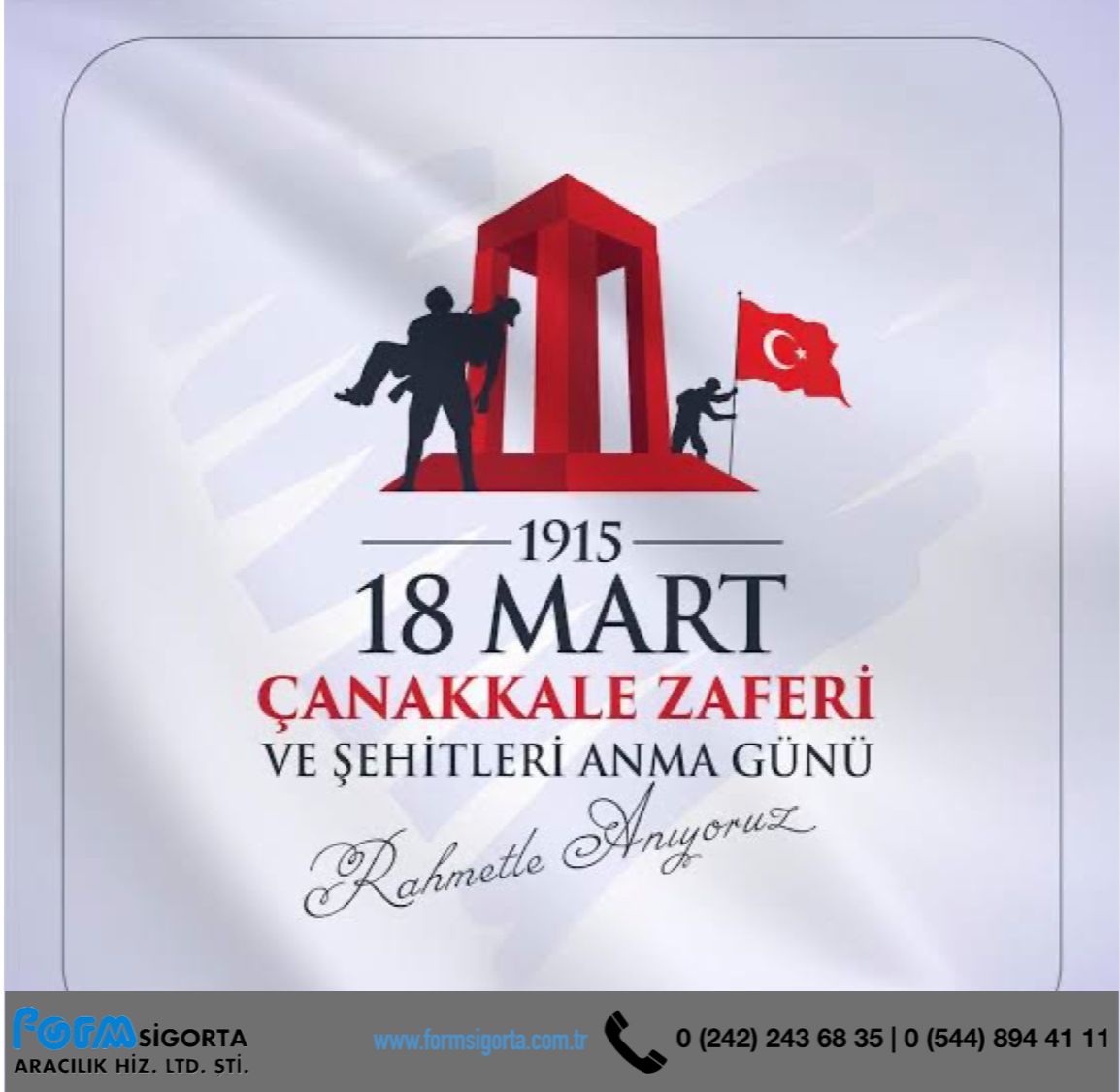 formsigorta07's tweet photo. Çanakkale Zaferinin 108. Yılında başta, Ulu Önder Gazi Mustafa Kemal Atatürk olmak üzere, silah arkadaşları ve Aziz Şehitlerimizi rahmet ve  minnetle anıyoruz. https://t.co/lRmAwe3iIm