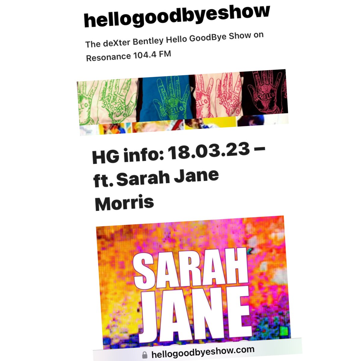 deXterBentley's tweet photo. NOON TODAY #VirginPrunes #BandOfHolyJoy #BigReference #SarahJaneMorris #TheSolisStringQuartet #MeLostMe #NinaWalsh #ClementineMarch #BigJoanie #Ellaments #DylanJamesAndTheChapelHillGang #hellogoodbyeshow #resonancefm #dexterbentley https://t.co/vJ3wwTSPNz https://t.co/BYwEh5wDzG