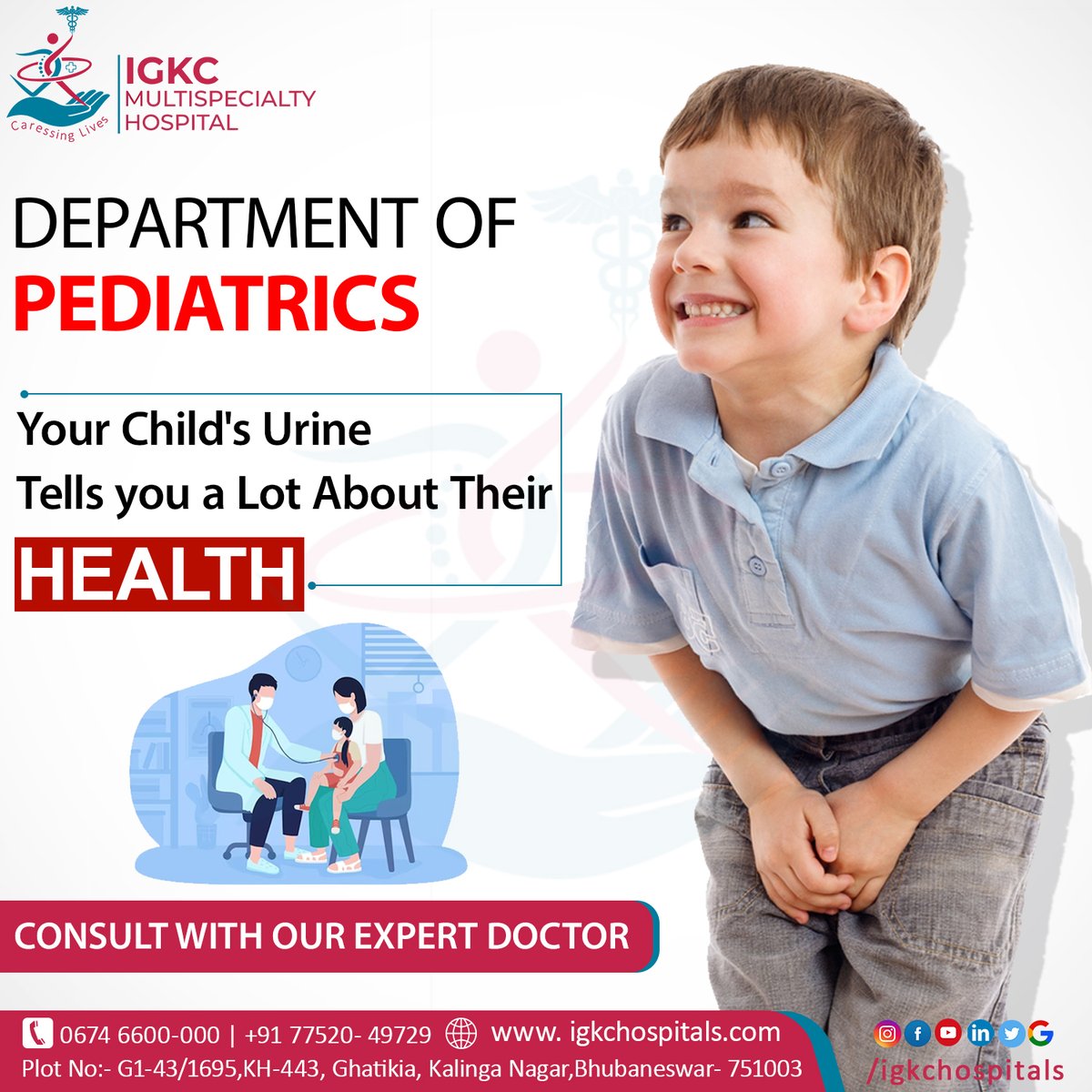 IGKC_Hospital's tweet photo. Your Child's Urine Tells you a Lot About Their Health !
#pediatrics #igkc #multispecialty #hospital #kalinganagar #kalinganagar #SmartCity #Odisha #Bhubaneswar https://t.co/tgXTFWcD71
