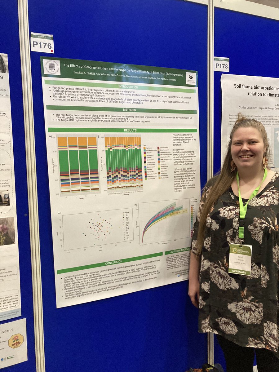 Back in Tartu, time to reflect on @theGSBI ’s #GSB2023 🤓 I lost count on how many great conversations got started with my mushroom earrings 🍄 And got a huge reminder of why I am into this stuff. So much cool research done by amazing humans. Soil for the win 🤎