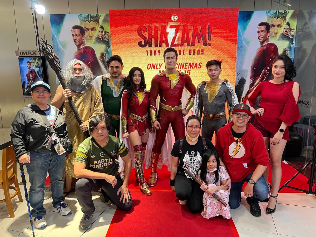 JusticePH's tweet photo. Justice PH at the Shazam! Fury of the Gods special advance screening last March 14, 2023 at IMAX SM Megamall.
Photo courtesy of Jase De Guzman.
#DC #DCLove
#JusticePH
#Shazam
#ShazamFuryOfTheGods https://t.co/08VDWorwK7