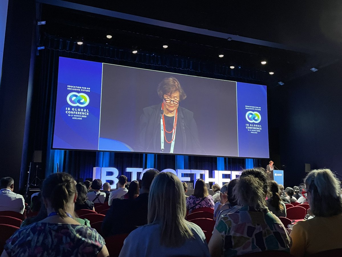 seldamansur's tweet image. At #IBGC2023 Adelaide, Dr Helen Drennen is announcing International Baccalaureate is going to lower authorization fees for independent early years institutions 👌which will expand access to an #IBEducation for young learners worldwide.