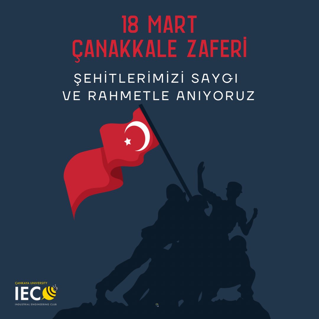 18 Mart Çanakkale Zaferi ve Şehitleri Anma Günü'nde Mustafa Kemal Atatürk başta olmak üzere zaferimizin tüm kahramanlarını saygı ve minnetle anıyoruz.