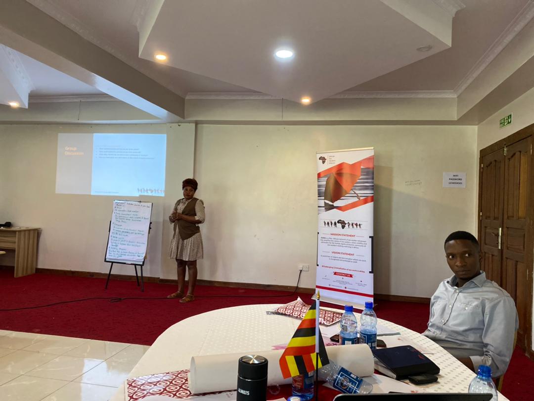 WOPEIN_UG's tweet photo. Our Executive Director is giving a group presentation on social protection of sex workers in the #ALESWA cohort 3 happening in Nairobi Kenya organized by @AfricaSexWork. Thanks @UnesoUganda for the opportunity. 
@trans_uganda @ServiceUganda @ogera_ug https://t.co/DWS2qE0HZC