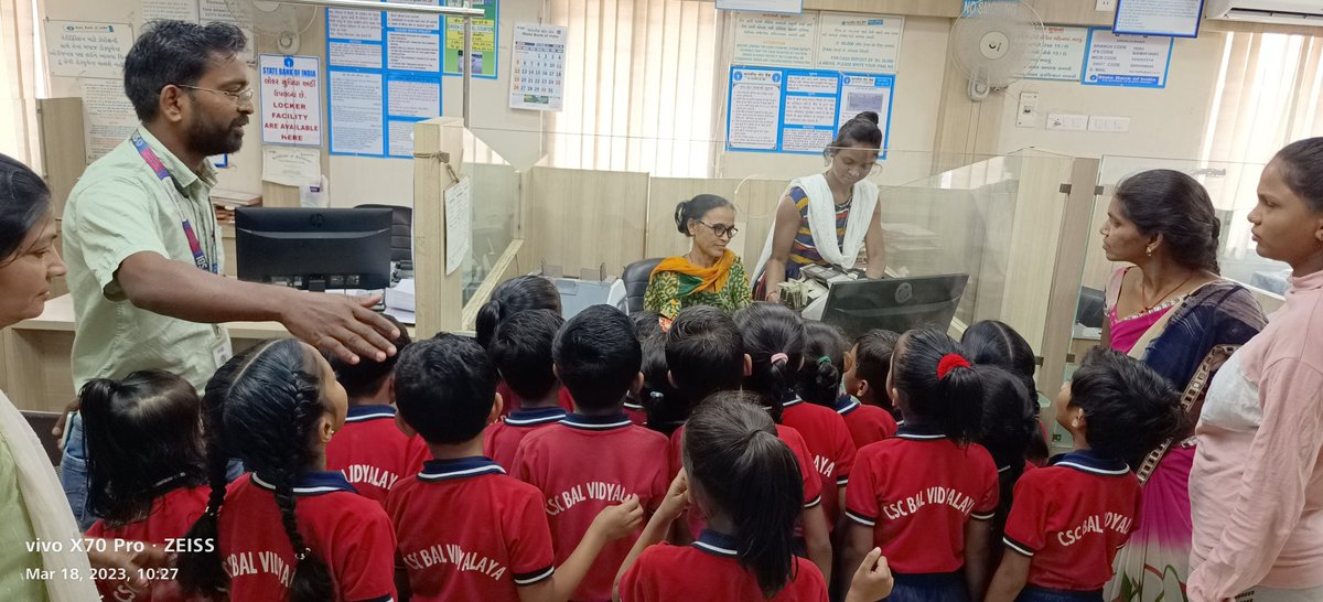 Hiralkumar - CSC Bal Vidyalaya, Surat (@hiral240212) on Twitter photo Today we took the children of kg2 from school to visit SBI Bank. there the bank manager gave information about the bank to children. CSC Bal vidyalaya,Karcheliya,Surat @VivekKu00544358 <a href="/PatankarRishi/">Rishikesh Patankar</a> <a href="/ceo_csc/">CEO_CSC e-Governance</a> <a href="/CSCegov_/">CSCeGov</a> <a href="/CSC_Guj_Rohit/">Rohit Patel</a> <a href="/sanjaykrakesh/">Sanjay K Rakesh</a> <a href="/JayBhanushali80/">Jayesh Bhanushali</a> <a href="/academy_csc/">CSC Academy</a> Today we took the children of kg2 from school to visit SBI Bank. there the bank manager gave information about the bank to children. CSC Bal vidyalaya,Karcheliya,Surat @VivekKu00544358 <a href="/PatankarRishi/">Rishikesh Patankar</a> <a href="/ceo_csc/">CEO_CSC e-Governance</a> <a href="/CSCegov_/">CSCeGov</a> <a href="/CSC_Guj_Rohit/">Rohit Patel</a> <a href="/sanjaykrakesh/">Sanjay K Rakesh</a> <a href="/JayBhanushali80/">Jayesh Bhanushali</a> <a href="/academy_csc/">CSC Academy</a>