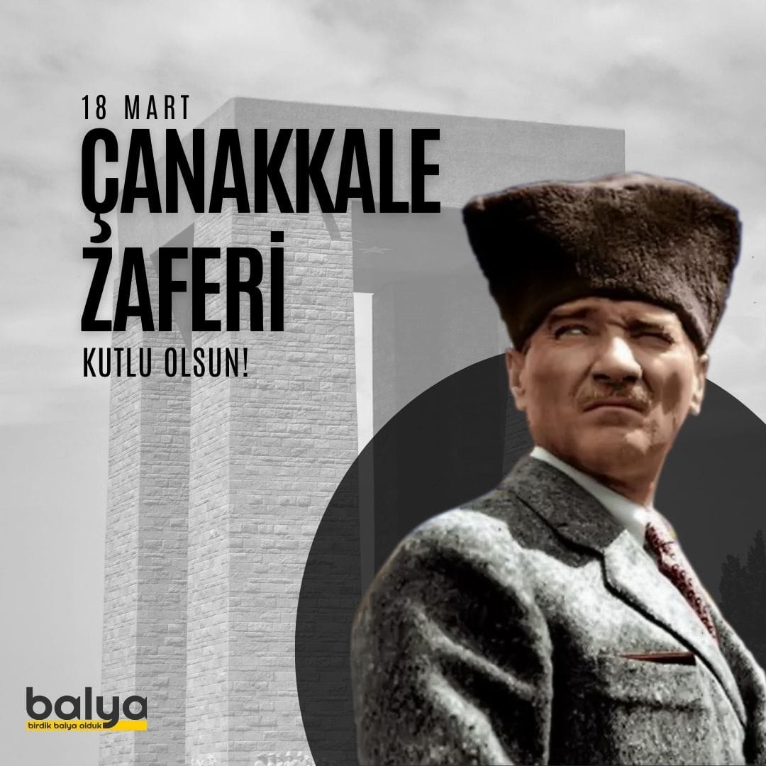 balyadernegi's tweet photo. 18 Mart Çanakkale Deniz Zaferinin 108.yılını kutluyor; bu anlamlı günde başta Ulu Önder Gazi Mustafa Kemal Atatürk ve silah arkadaşlarını rahmet ve kahraman gazilerimizi minnetle anıyor, saygı ve şükranlarımızı sunuyoruz. 🇹🇷 https://t.co/fF1pUfmchz