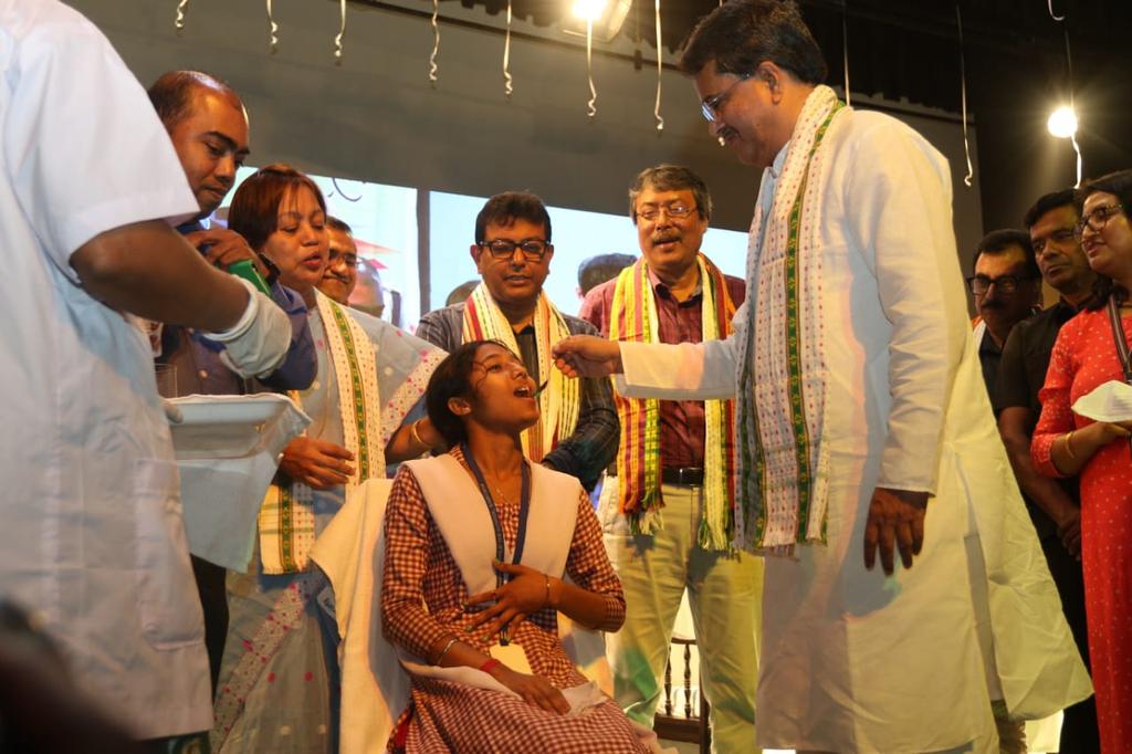 DrManikSaha2's tweet photo. Today launched the state-level special health drive- Mukhyamantri Sustho Shaishob Sustho Kaishore Abhiyan (MSSSKA) 4.0 at Dakshini Town Hall, Sabroom. https://t.co/W0g2OnZDn0