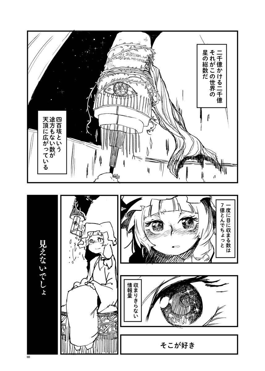 パチュリー・ノーレッジは星が好き(1/2)
#再橙 