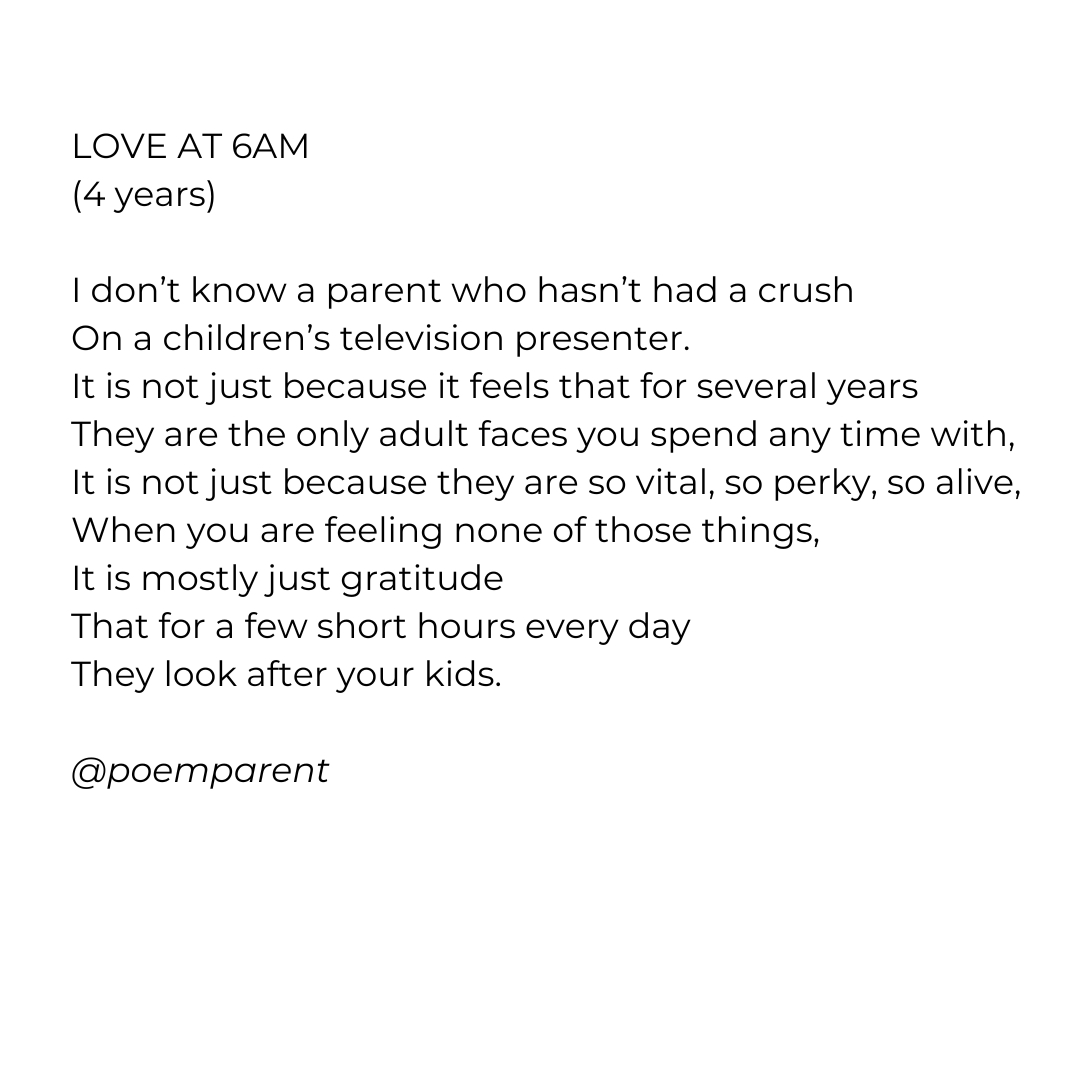 You know it is true. 

#YouKnowYoureAParentWhen #TellMeYoureAParent #parentingmemes #parentingquotes #parentingmemes #parenting
#parent #parenting #parentingtips #kidstv #poem #poetry #poemoftheday #dailypost #dailypoem #dailypoems #writing #writingcommunity