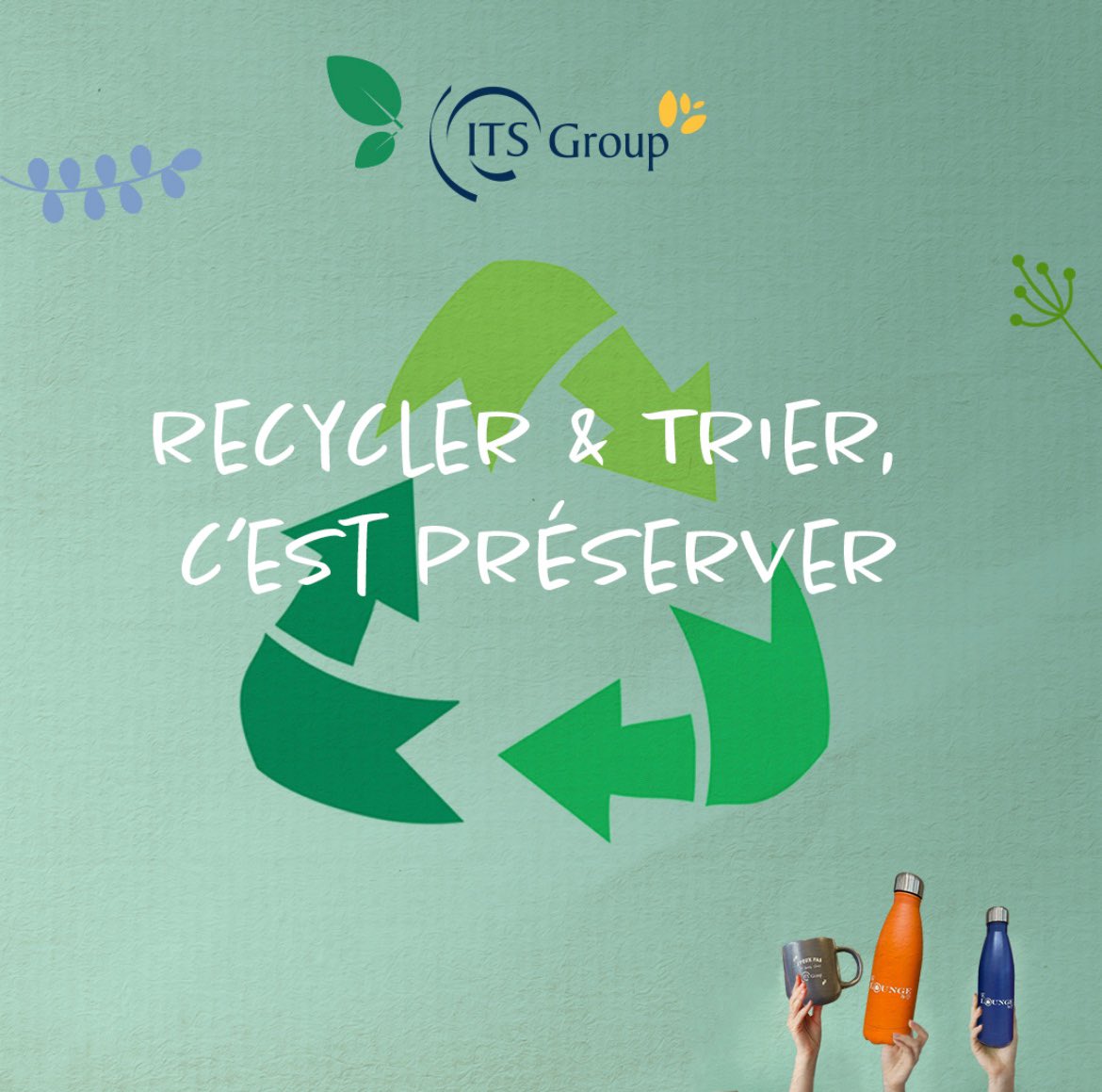 ITSGroupSA's tweet image. La #journeemondialedurecyclage ♻️ c’est aujourd’hui ! 

L'occasion de rappeler les bonnes pratiques en matière de recyclage en rappelant les 3R du développement durable : 
✅ #Réduire nos déchets
✅ #Réutiliser nos matériaux
✅ #Recycler

Chaque geste compte !