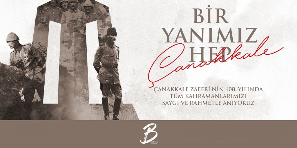 BerkcanBiratan's tweet photo. #18MartÇanakkaleZaferi’mizin 108. yılı kutlu olsun. Başta Büyük Önderimiz Gazi Mustafa Kemal Atatürk olmak üzere, tüm şehitlerimizi saygı, rahmet ve minnetle anıyorum. https://t.co/KcP0ebmwRa