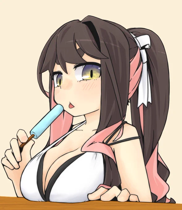 週刊長波サマです。そろそろ春なので水着も描き納めか……。 