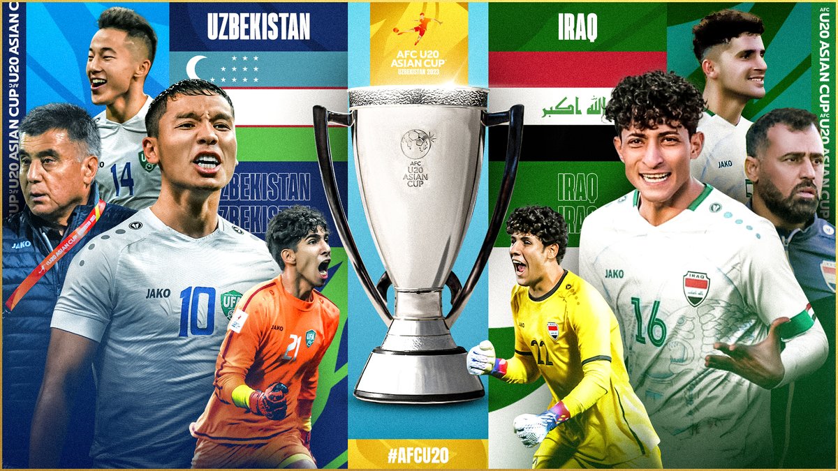 ✨𝐅 𝐈 𝐍 𝐀 𝐋✨

🇺🇿 Uzbekistan 🆚 Iraq 🇮🇶

𝐓𝐇𝐈𝐒. 𝐈𝐒. 𝐈𝐓.
The hosts are on a dream run to conquer their first title on home soil against Iraq who are in hot pursuit for their 6️⃣th 🏆

📺 𝗪𝗔𝗧𝗖𝗛 𝗟𝗜𝗩𝗘: gtly.to/fuIjJn3zi

#AFCU20 | #UZBvIRQ