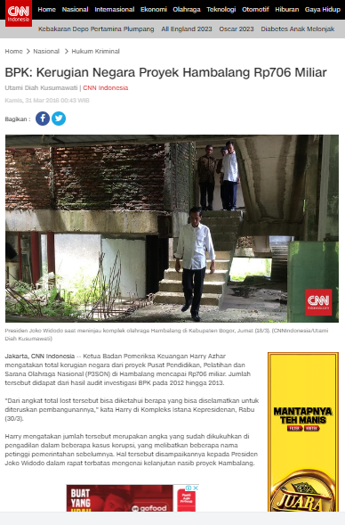 abu_waras's tweet photo. Jadi gini, Kerugian Proyek Hambalang Mencapai Rp,706 Miliar, Sedangkan Mangkraknya Proyek Food Estate Rp. 2.3 Triliun
Pertanyaanya : Menurut OTAKMU itu yang pernah disekolahkan dengan mendapatkan IJAZAH ASLI, Manakah dari kedua proyek tersebut  yang sangat merugikan negara?. https://t.co/An8MZShnCH