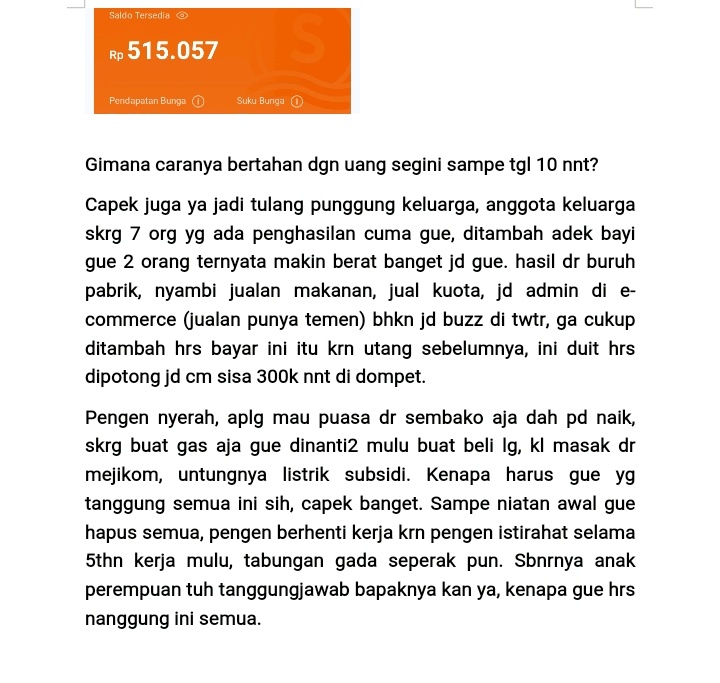 worksfess's tweet photo. Work! 
Ijin ngeluh lagi, kasih semangat buatku bisa ga? Serangan minta duit dr sana-sini dimulai lg, capek bgt. Dr Senin-sabtu kerja pabrik nyambi ini itu ttp ga cukup https://t.co/MGDYbC8vk5